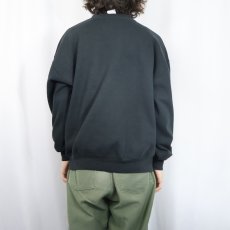 画像4: 90's RUSSELL ATHLETIC USA製 前V 無地スウェット BLACK XL (4)