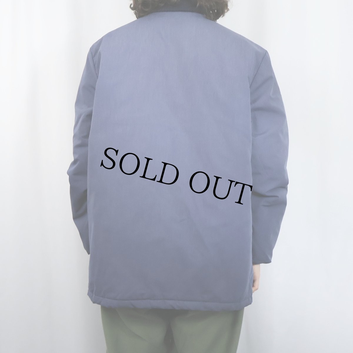 画像4: 70's Cal Craft USA製 キルティングライナー 中綿入り ファラオジャケット NAVY  (4)