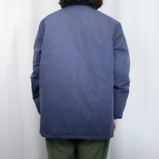 画像4: 70's Cal Craft USA製 キルティングライナー 中綿入り ファラオジャケット NAVY  (4)