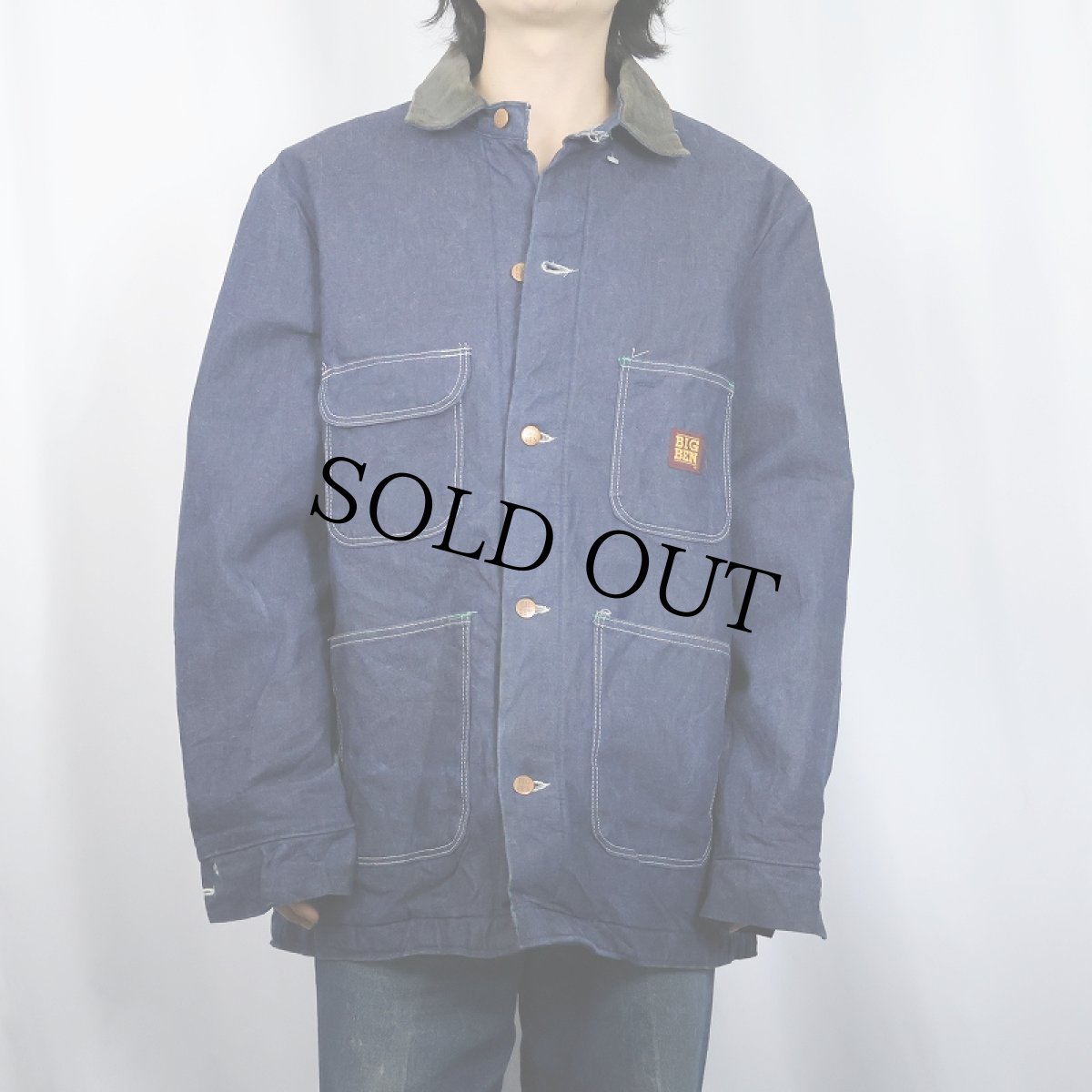 画像2: 70〜80's BIG BEN USA製 ブランケット付き デニムカバーオール SIZE 44 REGULAR (2)