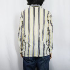 画像3: 70's McKENZIE マルチストライプ柄 パジャマシャツ  (3)
