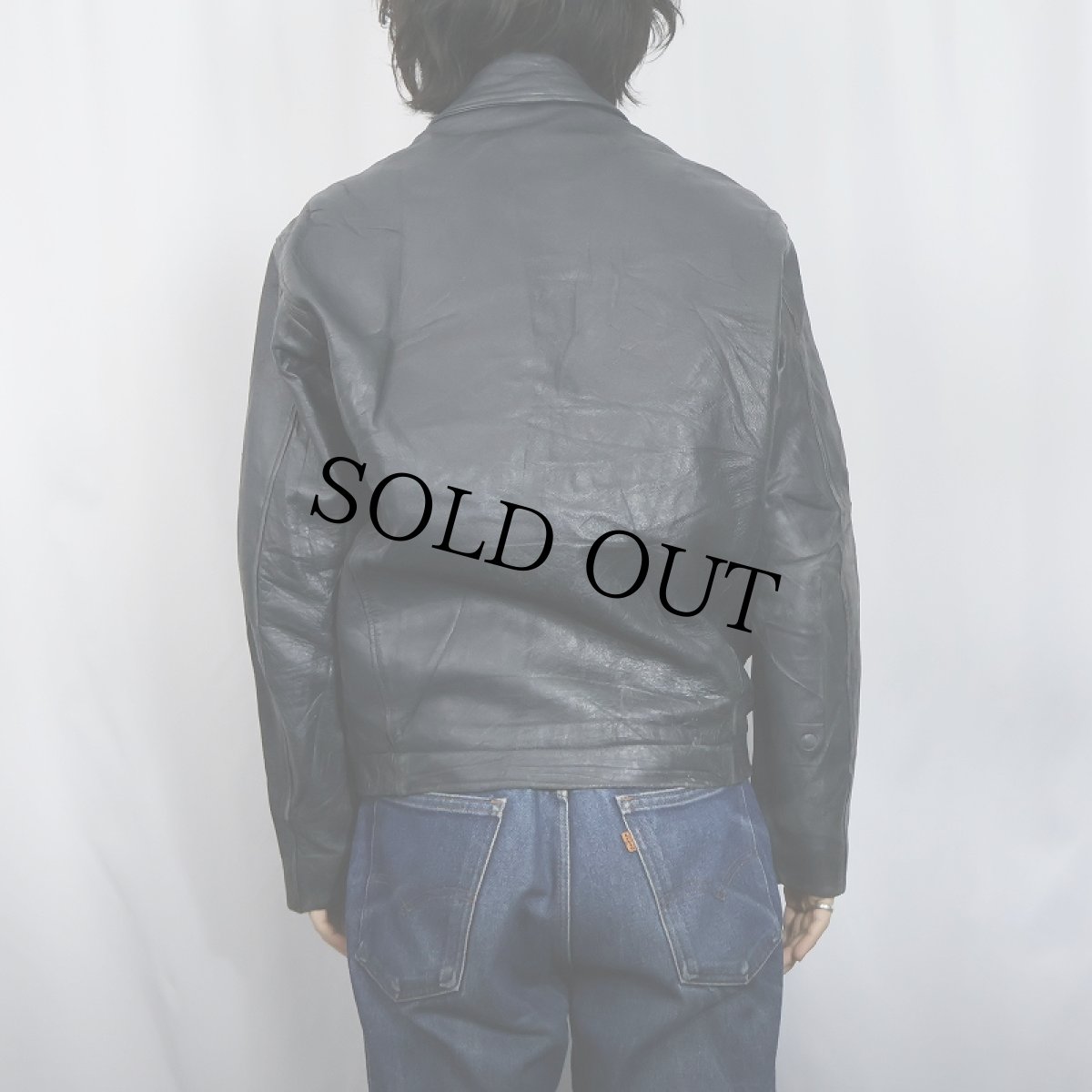 画像5: 70〜80's "FRENCH AIR FORCE Type" キルティングライナー付き レザージャケット SIZE48 (5)