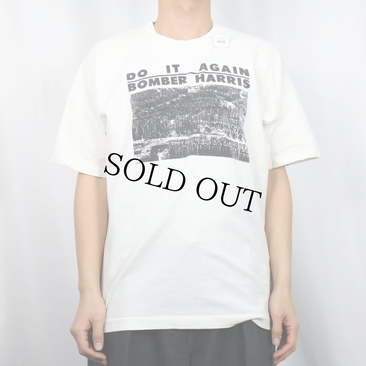 画像2: 80's〜 Arthur Harris "DO IT AGAIN BOMBER HARRIS" イギリス空軍元帥 風刺プリントTシャツ (2)
