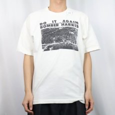 画像2: 80's〜 Arthur Harris "DO IT AGAIN BOMBER HARRIS" イギリス空軍元帥 風刺プリントTシャツ (2)