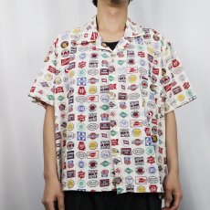 画像2: 50's Railload 総柄 コットンオープンカラーシャツ (2)