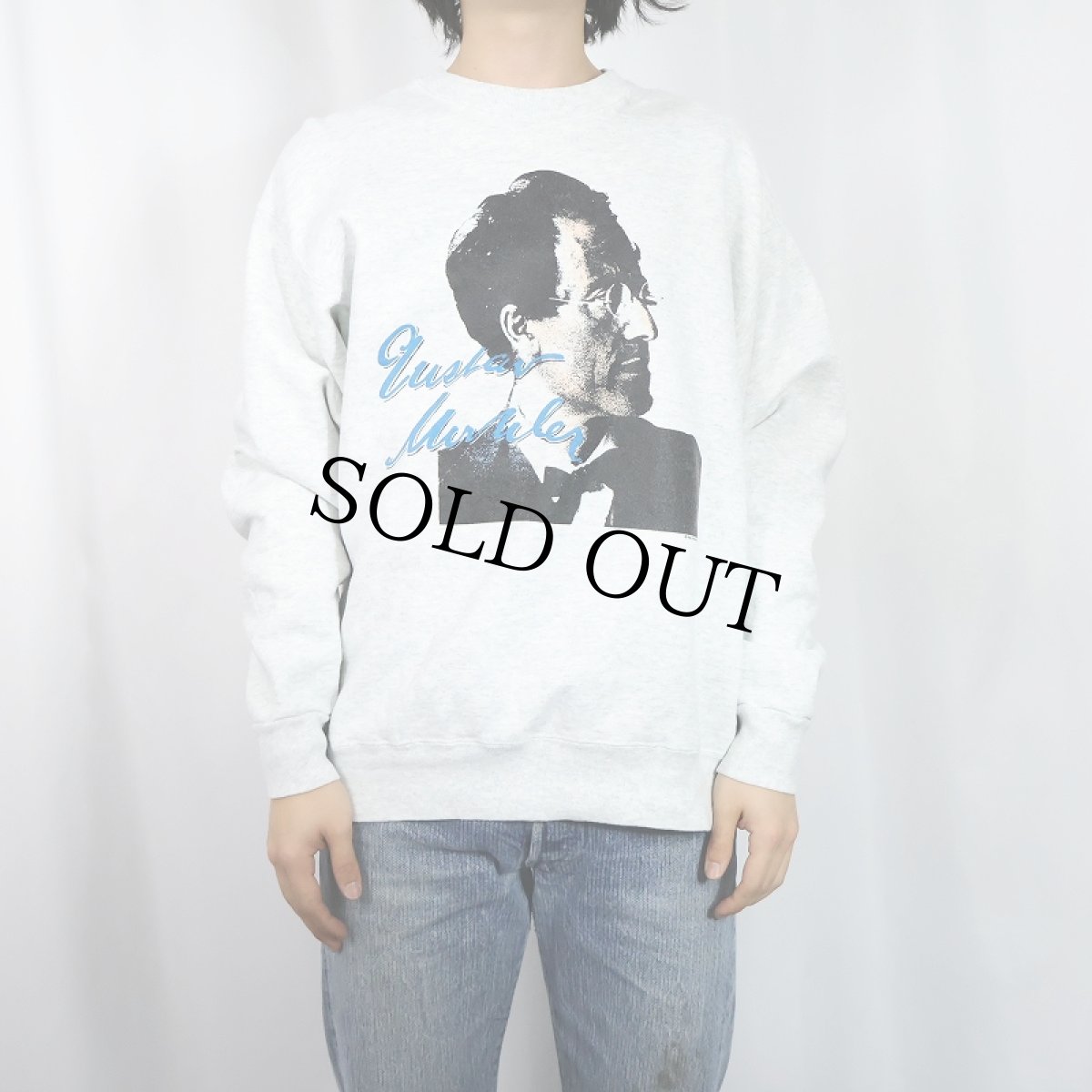 画像2: 90's GUSTAV MAHLER 作曲家プリントスウェット L (2)