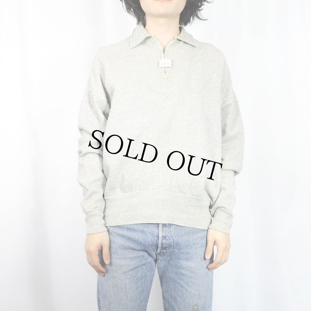 画像2: 60's Brent ハーフジップスウェット (2)