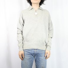 画像2: 60's Brent ハーフジップスウェット (2)