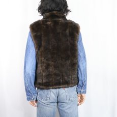 画像4: Giacca Gallery Company リバーシブル フェイクファーベスト M (4)