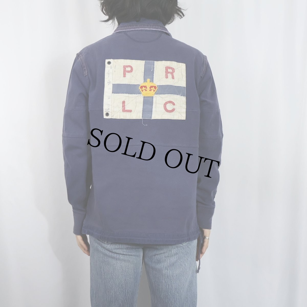 画像4: POLO Ralph Lauren "CUSTOM FIT" パッチ付きラガーシャツ M (4)