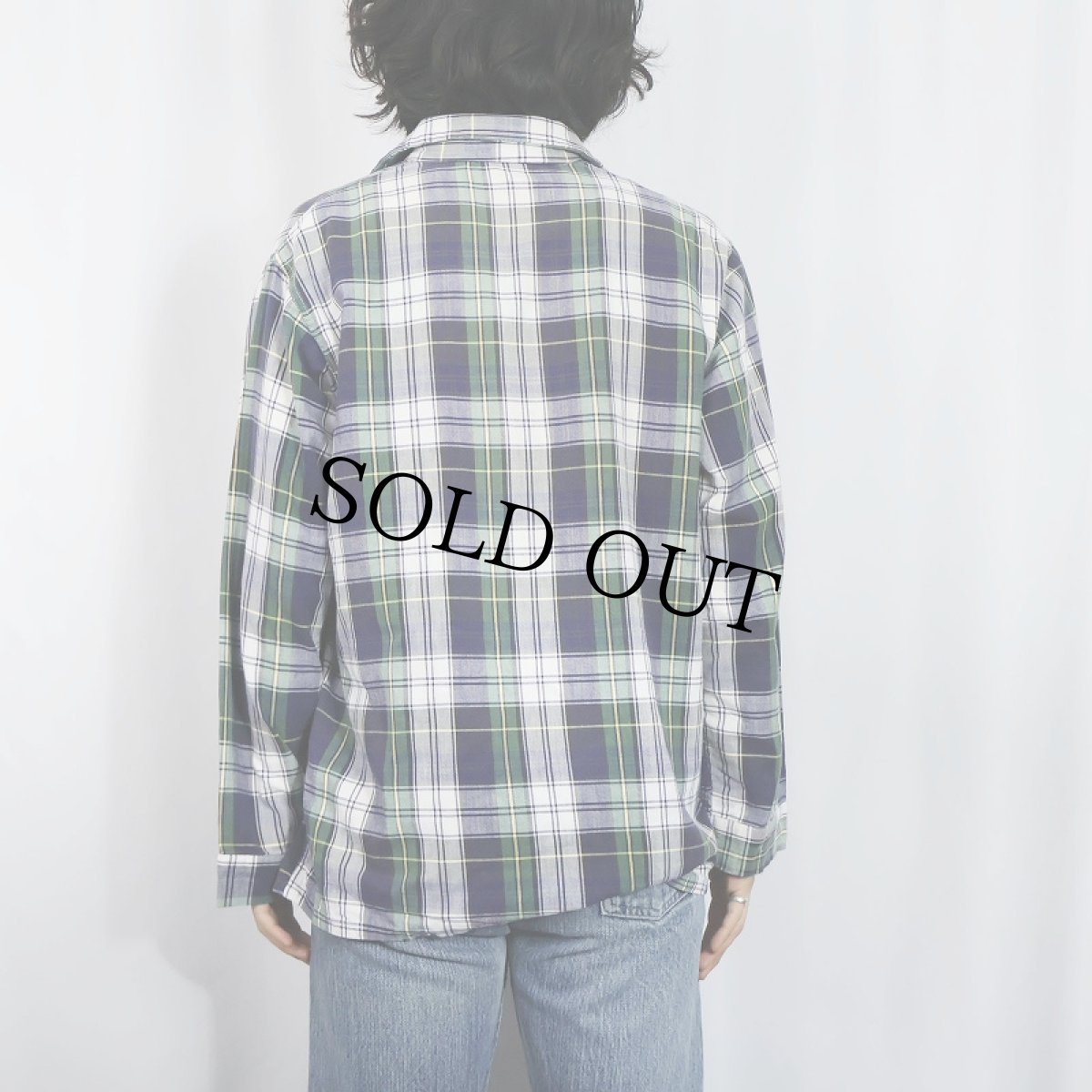 画像3: 80〜90's L.L.Bean USA製 チェック柄 コットンパジャマシャツ (3)