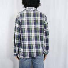 画像3: 80〜90's L.L.Bean USA製 チェック柄 コットンパジャマシャツ (3)