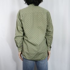 画像3: 90's GAP 総柄 コットンボタンダウンシャツ S (3)