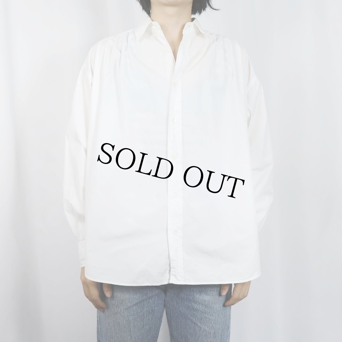 画像2: Ralph Lauren 猫目ボタン コットンシャツ SIZE14 (2)