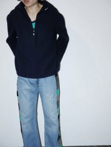 画像3: 60's FRENCH NAVY ウールセーラーシャツ NAVY  (3)