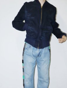 画像4: 50〜60's Admiral Byrd スエードレザージャケット NAVY (4)