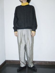 画像4: 80's〜 Newport of Canada 切り替えデザイン タートルネック ウールニットセーター GRAY (4)