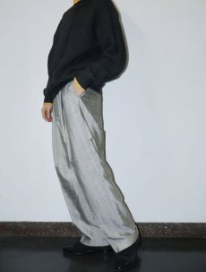 画像1: 60's Sangwoo シャイニー 2タックスラックス W34 (1)