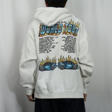 画像4: Billie Eilish "WORLD TOUR" ミュージシャンフォトプリントスウェットフーディー XL (4)