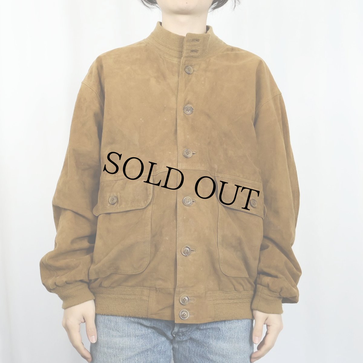 画像2: PELLE スエードレザー ヴァルスタージャケット SIZE56 (2)