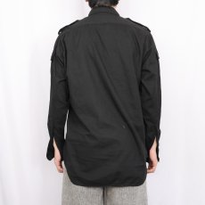 画像3: 80's BANANA REPUBLIC サファリシャツ BLACK M (3)