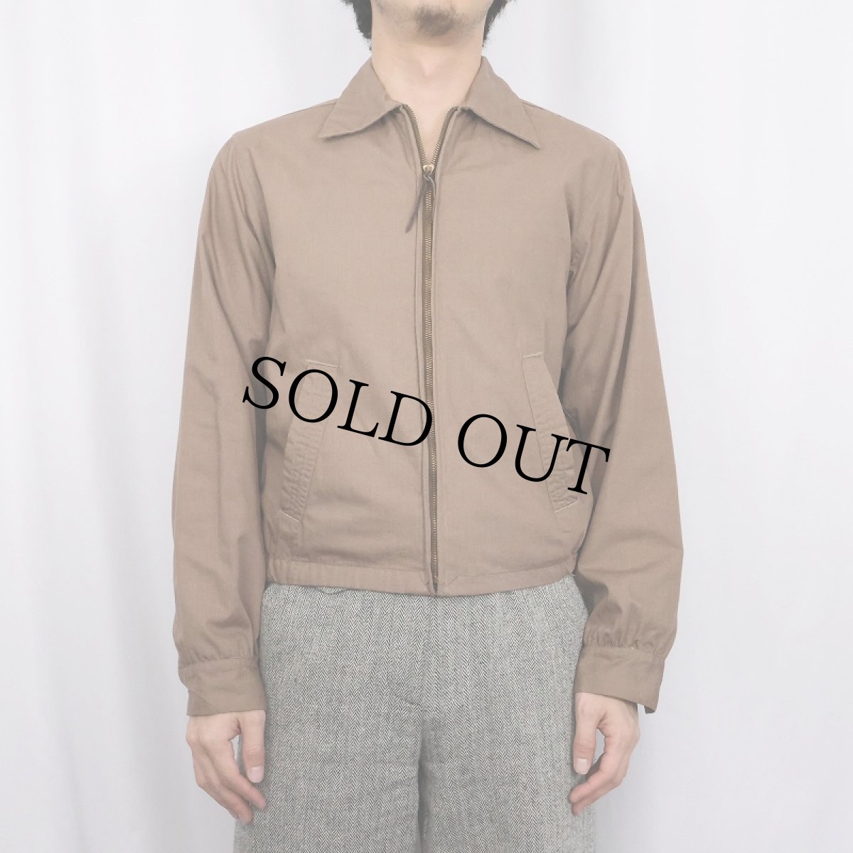 画像2: 50's Yankshire 裏地プリントネル ジップジャケット  (2)