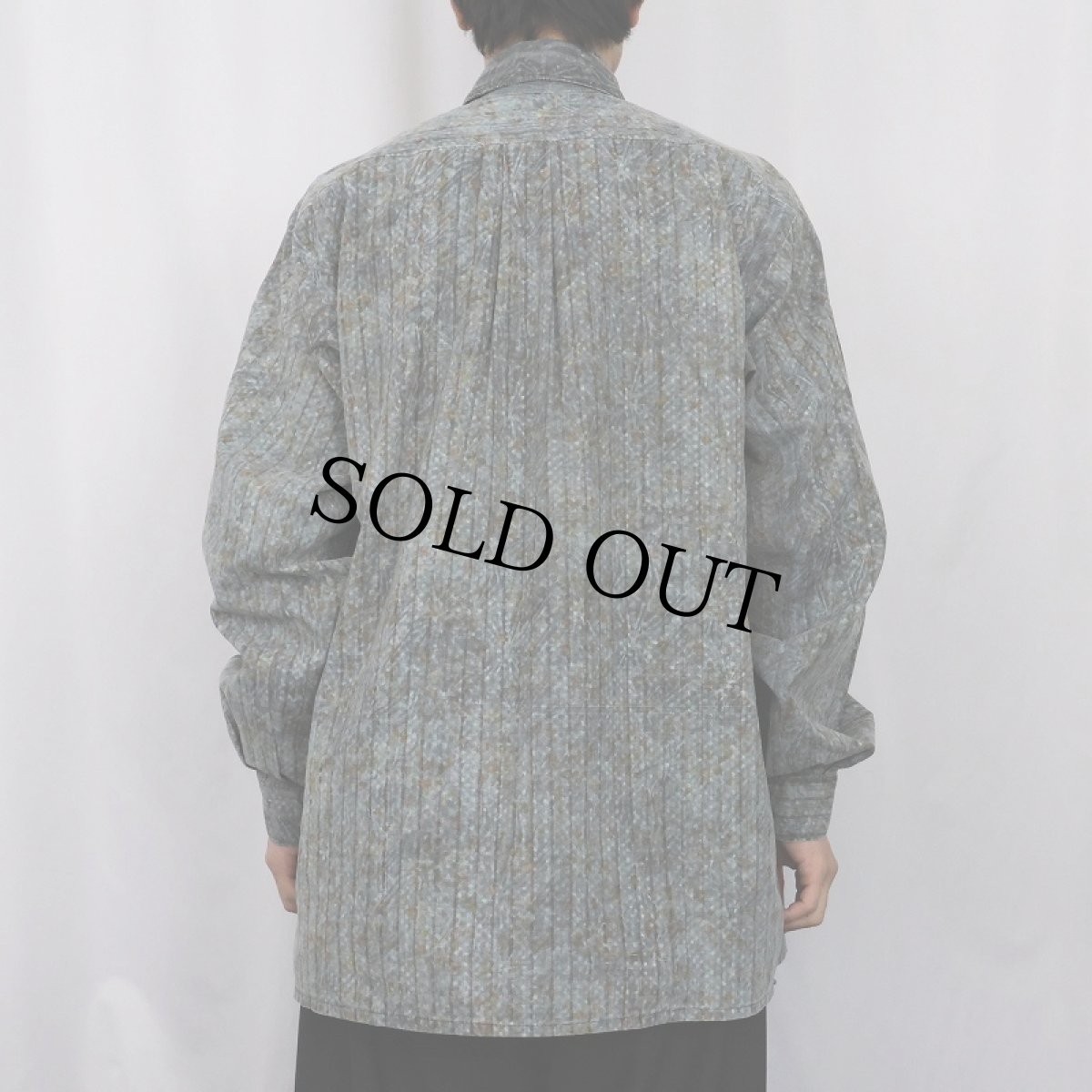 画像3: 総柄 レイヤードデザインシャツ  (3)