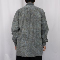 画像3: 総柄 レイヤードデザインシャツ  (3)