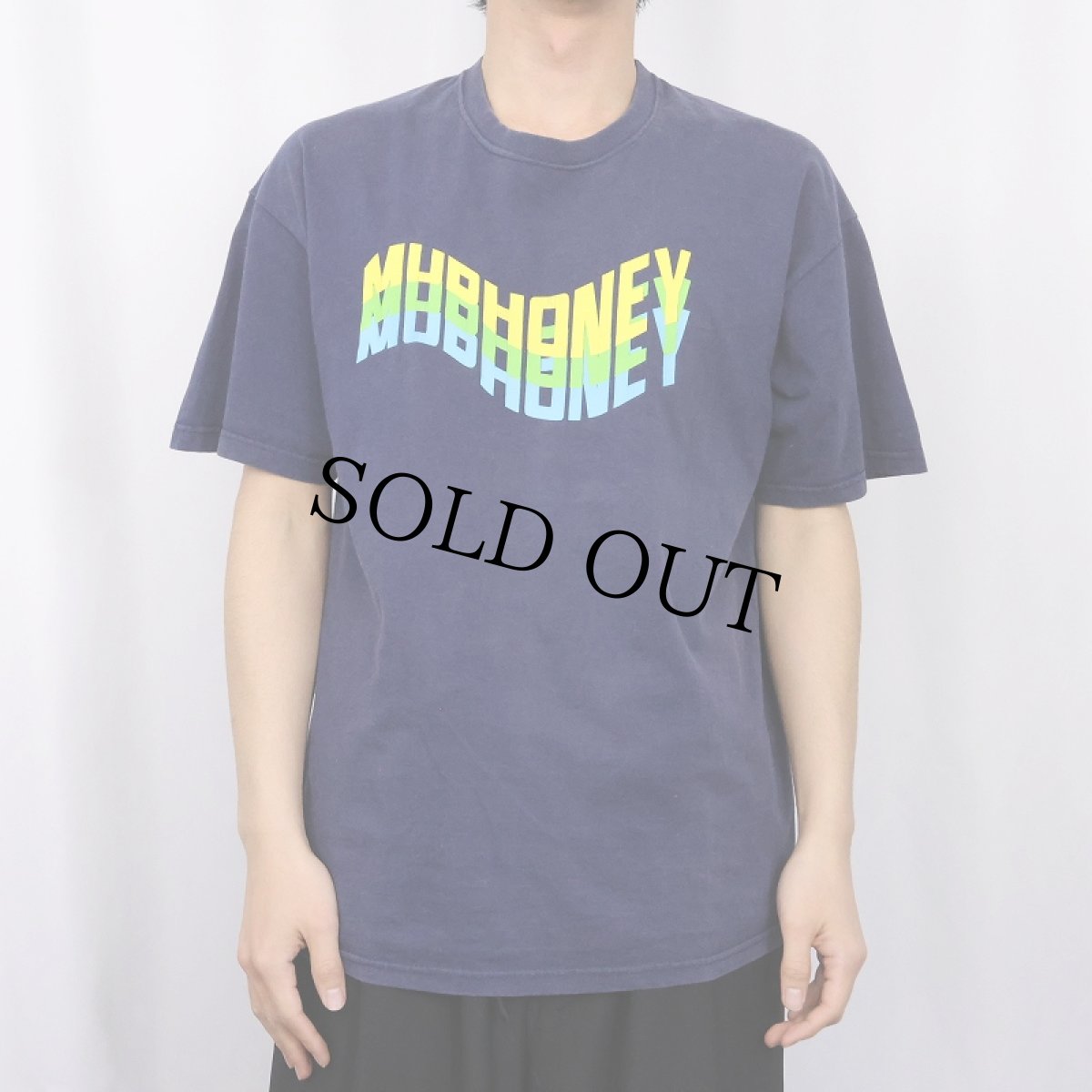 画像2: Mudhoney ロックバンドプリントTシャツ NAVY L (2)