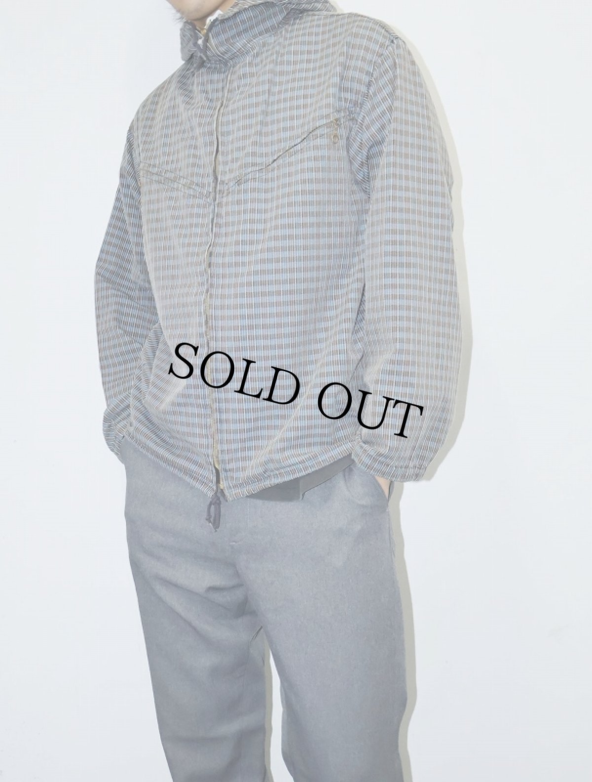 画像1: 60's Sun Valley ストライプ柄 逆ハジップパーカー (1)