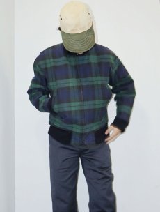 画像1: POLO Ralph Lauren USA製 ブラックウォッチチェック柄 オイルドジャケット S (1)