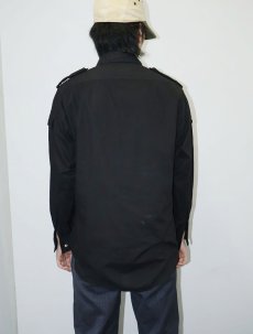 画像2: 80's BANANA REPUBLIC サファリシャツ BLACK M (2)