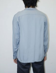 画像2: 〜60's コットン×レーヨンオープンカラーシャツ M (2)