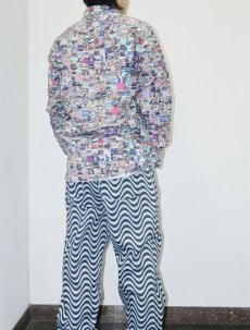 画像5: 2000's COTON DOUX アーティストジャケットプリントシャツ SIZE42 (5)
