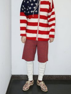 画像3: marimekko ボーダー柄 コットンショーツ L (3)