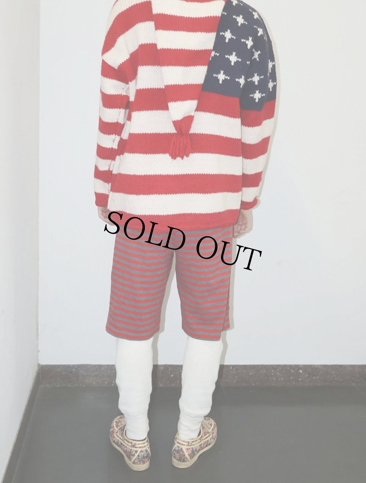 画像4: marimekko ボーダー柄 コットンショーツ L (4)