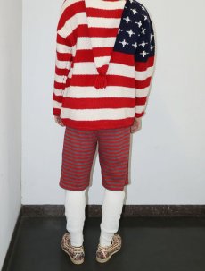 画像4: marimekko ボーダー柄 コットンショーツ L (4)