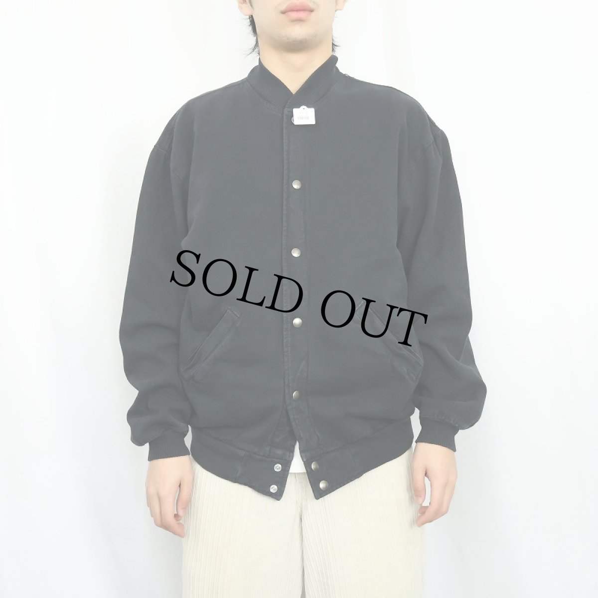 画像2: 90's TIME OUT USA製 コットンジャケット BLACK M (2)
