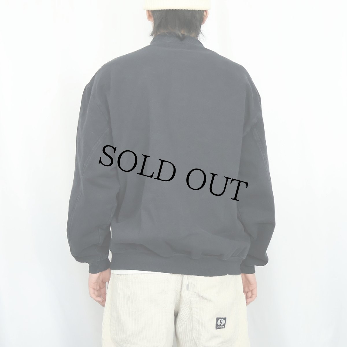 画像3: 90's TIME OUT USA製 コットンジャケット BLACK M (3)