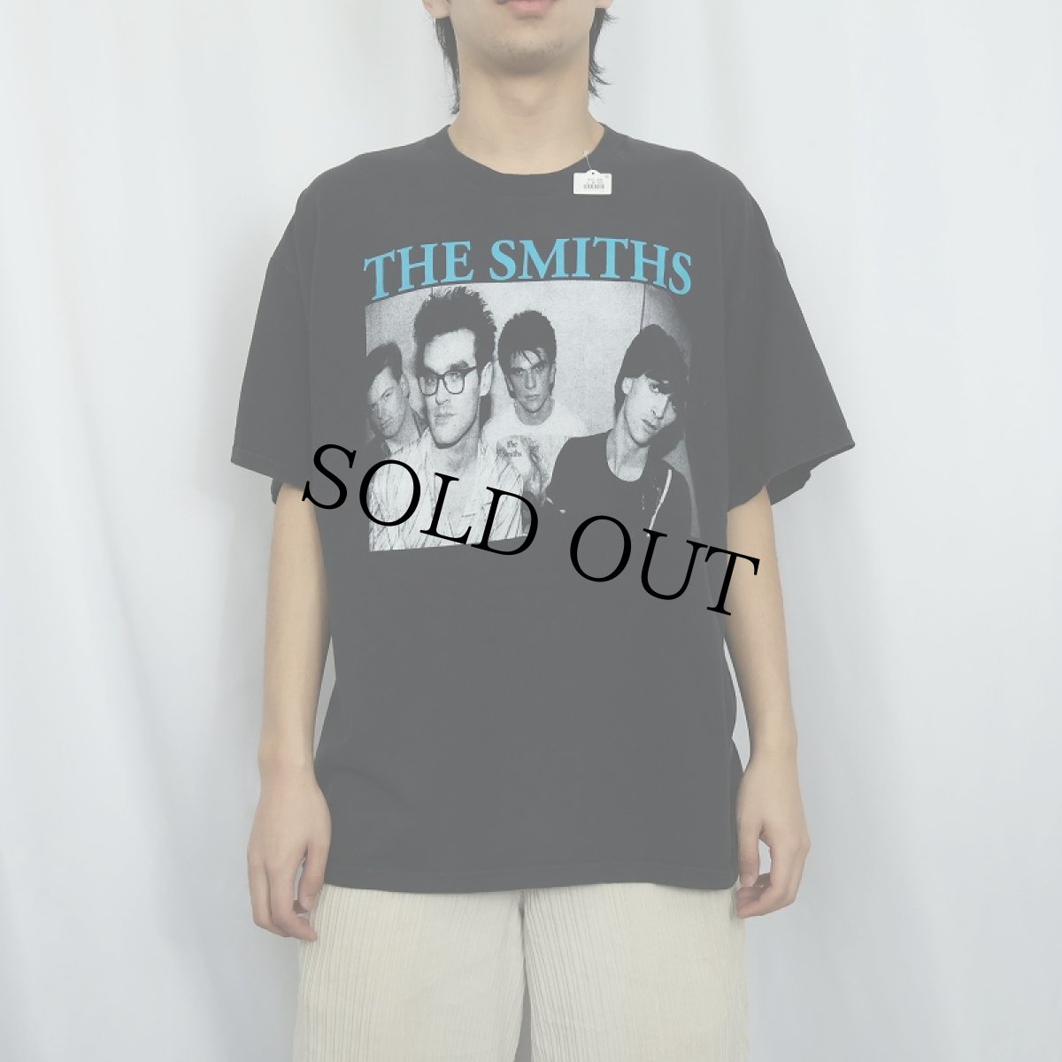 画像2: THE SMITHS ロックバンド プリントTシャツ BLACK (2)