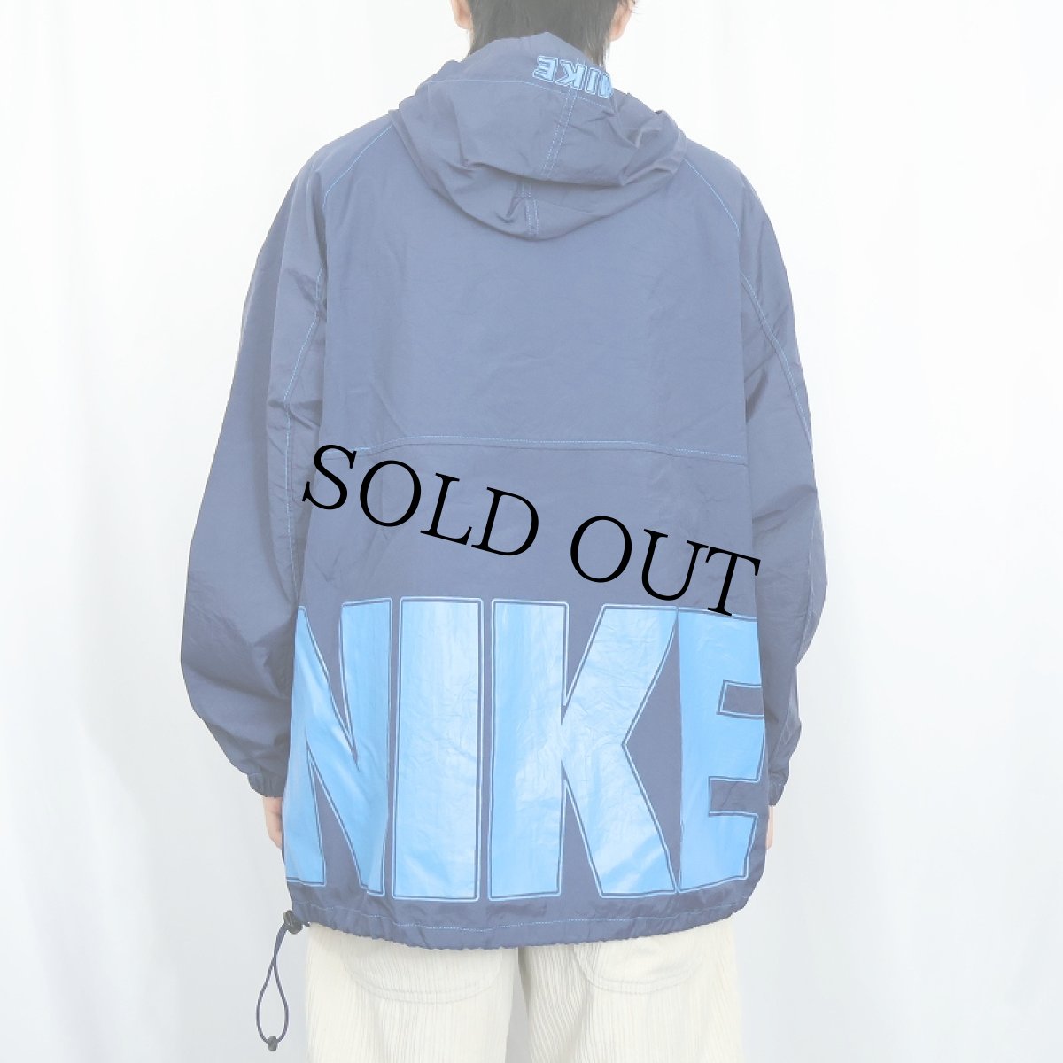 画像4: 【SALE】 90's NIKE ロゴプリント ナイロンパーカー M (4)