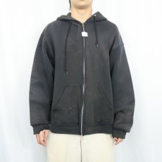 画像2: RUSSELL ATHLETIC スウェットジップパーカー BLACK L (2)