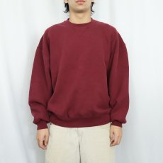 画像2: 90's RUSSELL ATHLETIC 前V 無地スウェット L (2)