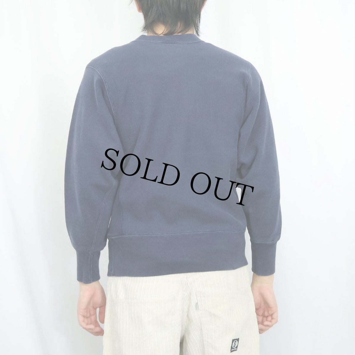 画像3: 80's Champion REVERSE WEAVE トリコタグ USA製 "DELAWARE" プリントスウェット NAVY S (3)