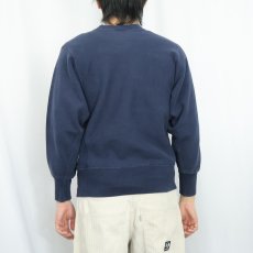 画像3: 80's Champion REVERSE WEAVE トリコタグ USA製 "DELAWARE" プリントスウェット NAVY S (3)