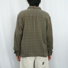 画像3: 90's THE TERRITORY AHEAD 柄織り コットンシャツ M (3)