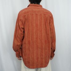 画像3: 90's THE TERRITORY AHEAD 柄織り コットンシャツ XL (3)