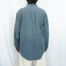 画像3: 90's THE TERRITORY AHEAD チェック柄織り ボタンダウンシャツ  (3)