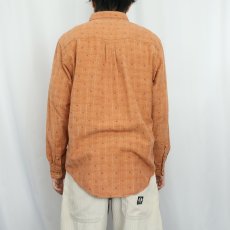 画像3: 90's THE TERRITORY AHEAD チェック柄織り ボタンダウンシャツ L (3)