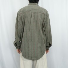 画像3: 90's THE TERRITORY AHEAD チェック柄織り ボタンダウンシャツ L (3)